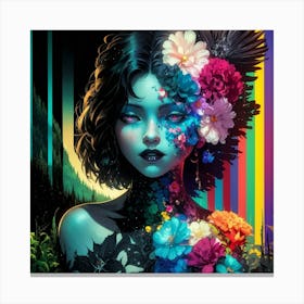 Kaleidoscope Girl Canvas Print