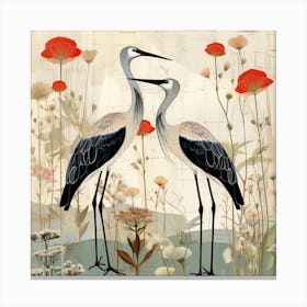 Bird In Nature Stork 2 Canvas Print