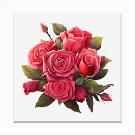 Bouquet Of Roses 5 Canvas Print