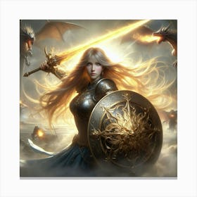 Elven Warrior 1 Canvas Print