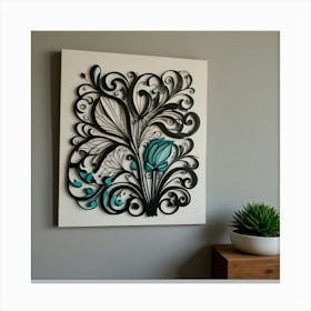 Paper Cut Art Canvas Print