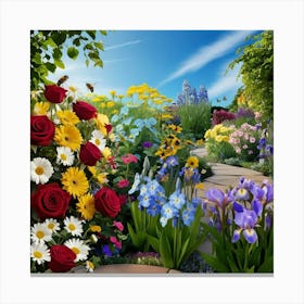 Flower Garden Canvas Print