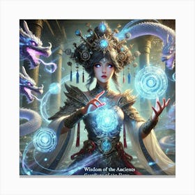 Empress Lian Wisdom Of The Ancients Converted Canvas Print