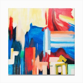 Abstract Cityscape Canvas Print