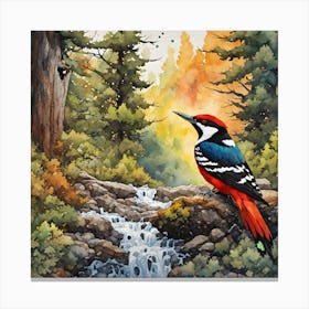 Woodpecker 3 Canvas Print