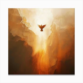 Dove In The Sky Canvas Print