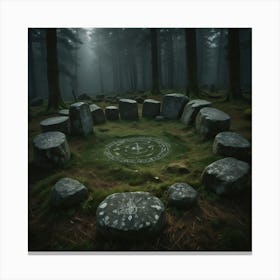 Mysterious Stone Circle Canvas Print