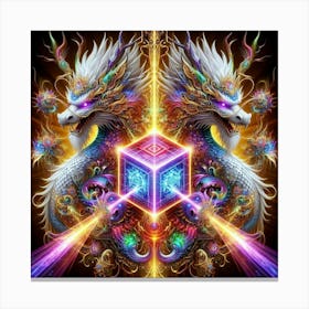 Dragon Cube Canvas Print