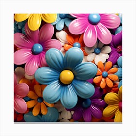 Colorful Flowers 28 Canvas Print