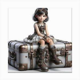 Steampunk Girl 32 Canvas Print