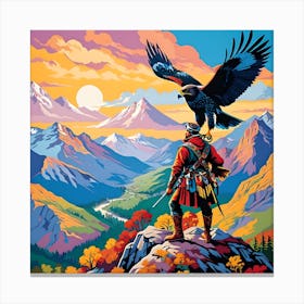 MOUNTAIN FALCONER Canvas Print