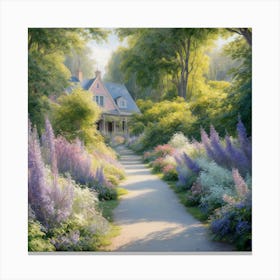 Monet S Haven A Garden Pathway To Tranquility (4) Canvas Print