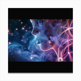 Psychedelic Womans Lucid Dreaming Canvas Print