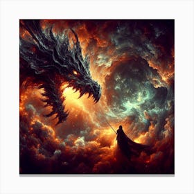 Request the power of the dragon Canvas Print