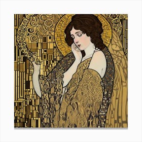 Lady In Gold Canvas Print