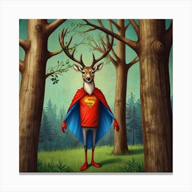 Super Deer Canvas Print