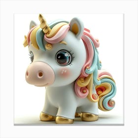 Unicorn Figurine 76 Canvas Print