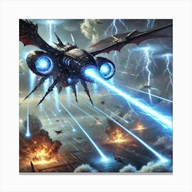 Fang Of The Storm Plasma Lance Assault Canvas Print