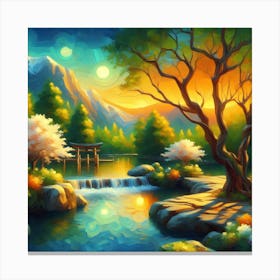 Asian Landscape Painting 7 Canvas Print