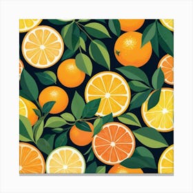 Default Citrus Sun Art Print 1 Canvas Print