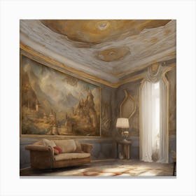 Room In A Castle 11 Canvas Print