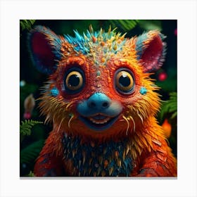 Firefly Photorealistic, Hyper Detailed, Funny, Creature, Colorful, Whimsical, Imaginative, Vibrant, (9) Canvas Print