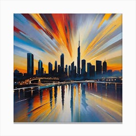 Dubai Skyline 5 Canvas Print