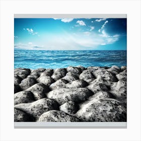 Rocks On The Beach 2 Canvas Print