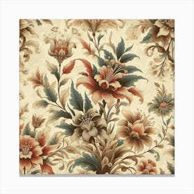 Floral Wallpaper 15 Canvas Print