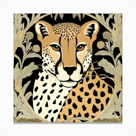 Cheetah Portrait Canvas Print