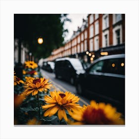 Flowers In London Photography (5) Canvas Print