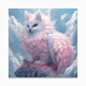 Pink Owl Canvas Print