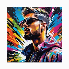 Man In Sunglasses Canvas Print