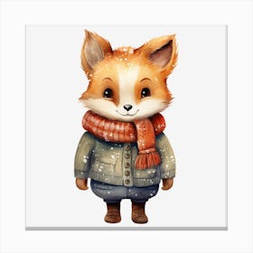 Cute Fox 2 Canvas Print