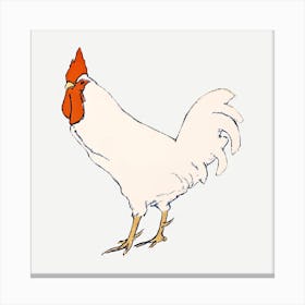 Vintage Chicken, Edward Penfield Canvas Print