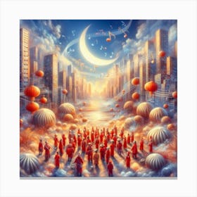 City In The Sky Canvas Print