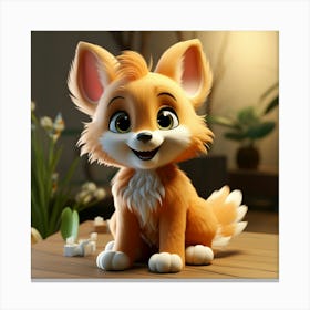 Cute Fox 54 Canvas Print