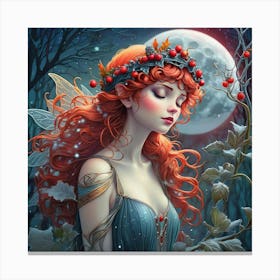 Fairy In The Forest 6 Canvas Print