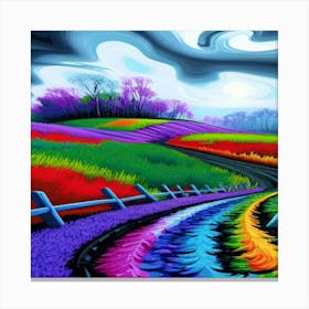 Rainbow Road Canvas Print