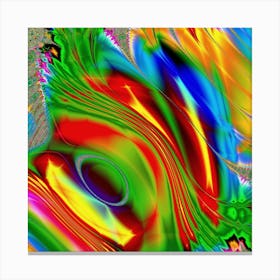 Fractal Artwork Digital Art Fractal Colors Canvas Print