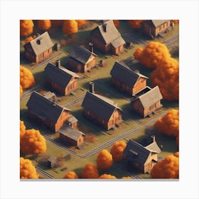 Autumn Village 56 Canvas Print