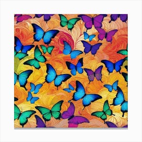 Colorful Butterflies 75 Canvas Print