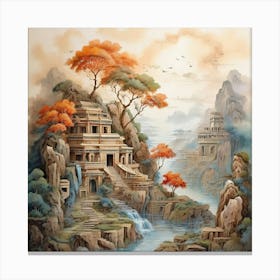 Chinese Temple Canvas Print