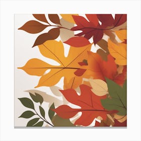 Autumn's Symphony of Leaves 15 Canvas Print