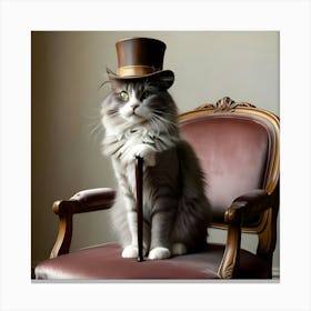 Top Hat Cat 1 Toile