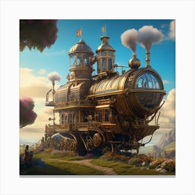 Steam Train Canvas Print