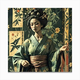 Japan Geisha Visual 30 Canvas Print