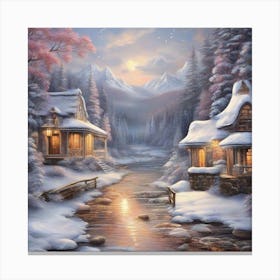 Winter'S Night Canvas Print