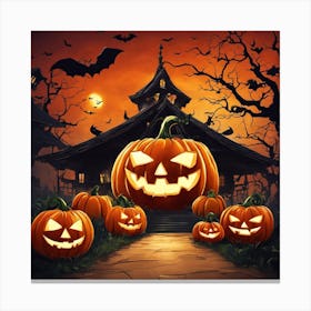 Halloween Pumpkins 8 Canvas Print