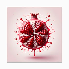 Pomegranate Splash 1 Canvas Print